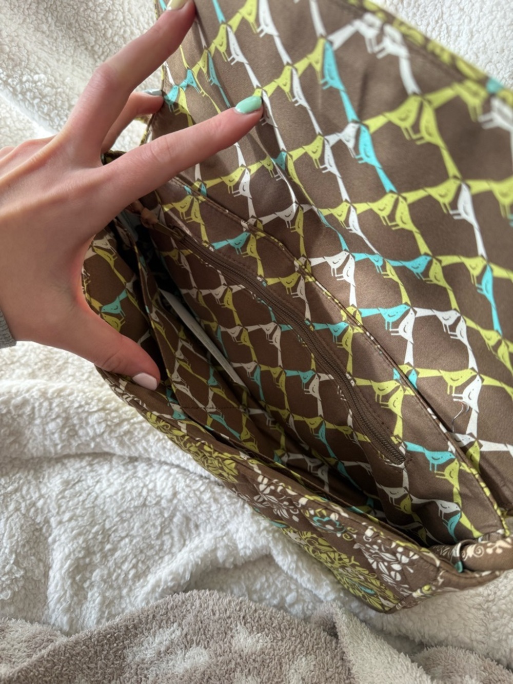 NWT Y2K Vera Bradley Knot Just A Clutch Sittin In A Tree Shoulder Bag Magnetic - Picture 6 of 7